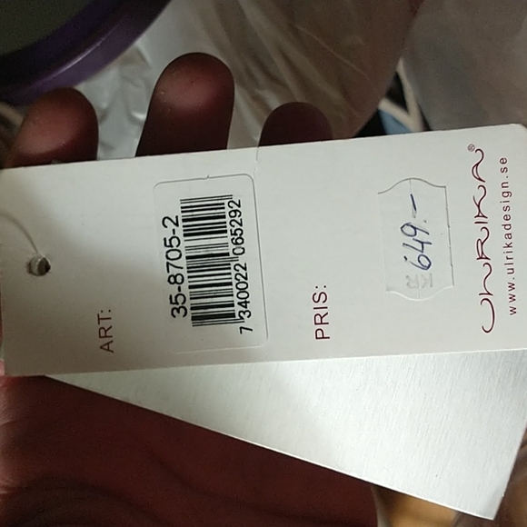 Ulrika Woman's Light Cream Leather and Polyester Handbag - Picture 5 of 9